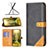 Leather Case Stands Flip Cover Holder B14F for Xiaomi Redmi 10 India