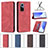 Leather Case Stands Flip Cover Holder B15F for Huawei Honor 50 5G