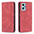 Leather Case Stands Flip Cover Holder B15F for Oppo K10 4G Red