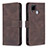 Leather Case Stands Flip Cover Holder B15F for Realme 7i RMX2193 Brown