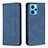 Leather Case Stands Flip Cover Holder B15F for Realme 9 4G Blue