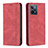 Leather Case Stands Flip Cover Holder B15F for Realme C31 Red