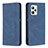 Leather Case Stands Flip Cover Holder B15F for Realme Narzo 50A Prime Blue