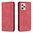 Leather Case Stands Flip Cover Holder B15F for Realme Narzo 50A Prime Red