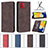 Leather Case Stands Flip Cover Holder B15F for Samsung Galaxy A03