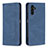 Leather Case Stands Flip Cover Holder B15F for Samsung Galaxy A04s Blue