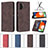 Leather Case Stands Flip Cover Holder B15F for Samsung Galaxy A13 4G