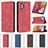 Leather Case Stands Flip Cover Holder B15F for Samsung Galaxy A32 4G