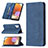 Leather Case Stands Flip Cover Holder B15F for Samsung Galaxy A32 4G