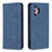 Leather Case Stands Flip Cover Holder B15F for Samsung Galaxy A32 4G Blue