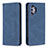 Leather Case Stands Flip Cover Holder B15F for Samsung Galaxy A32 5G Blue
