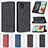 Leather Case Stands Flip Cover Holder B15F for Samsung Galaxy A71 4G A715