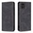 Leather Case Stands Flip Cover Holder B15F for Samsung Galaxy A71 4G A715 Black