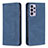 Leather Case Stands Flip Cover Holder B15F for Samsung Galaxy A73 5G Blue