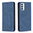 Leather Case Stands Flip Cover Holder B15F for Samsung Galaxy F23 5G Blue