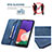 Leather Case Stands Flip Cover Holder B15F for Samsung Galaxy F42 5G