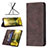 Leather Case Stands Flip Cover Holder B15F for Samsung Galaxy M04