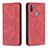 Leather Case Stands Flip Cover Holder B15F for Samsung Galaxy M11 Red