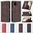 Leather Case Stands Flip Cover Holder B15F for Samsung Galaxy M12