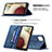 Leather Case Stands Flip Cover Holder B15F for Samsung Galaxy M12