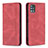 Leather Case Stands Flip Cover Holder B15F for Samsung Galaxy M40S Red