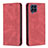 Leather Case Stands Flip Cover Holder B15F for Samsung Galaxy M53 5G Red