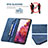 Leather Case Stands Flip Cover Holder B15F for Samsung Galaxy S20 FE (2022) 5G