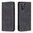 Leather Case Stands Flip Cover Holder B15F for Samsung Galaxy S20 FE 5G Black