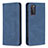 Leather Case Stands Flip Cover Holder B15F for Samsung Galaxy S20 FE 5G Blue