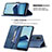 Leather Case Stands Flip Cover Holder B15F for Vivo Y11s