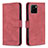 Leather Case Stands Flip Cover Holder B15F for Vivo Y15C Red