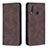 Leather Case Stands Flip Cover Holder B15F for Vivo Y17 Brown