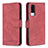 Leather Case Stands Flip Cover Holder B15F for Vivo Y51 (2021) Red