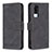 Leather Case Stands Flip Cover Holder B15F for Vivo Y51A Black