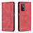 Leather Case Stands Flip Cover Holder B15F for Xiaomi Mi 10T 5G Red