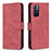 Leather Case Stands Flip Cover Holder B15F for Xiaomi Poco M4 Pro 5G Red