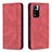 Leather Case Stands Flip Cover Holder B15F for Xiaomi Poco X4 NFC Red