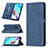 Leather Case Stands Flip Cover Holder B15F for Xiaomi Redmi 10 (2022)