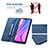 Leather Case Stands Flip Cover Holder B15F for Xiaomi Redmi 9