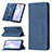 Leather Case Stands Flip Cover Holder B15F for Xiaomi Redmi 9i