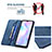 Leather Case Stands Flip Cover Holder B15F for Xiaomi Redmi 9i