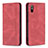 Leather Case Stands Flip Cover Holder B15F for Xiaomi Redmi 9i Red