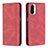 Leather Case Stands Flip Cover Holder B15F for Xiaomi Redmi K40 Pro 5G Red