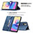 Leather Case Stands Flip Cover Holder B15F for Xiaomi Redmi Note 10 5G