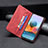 Leather Case Stands Flip Cover Holder B15F for Xiaomi Redmi Note 10 Pro 4G