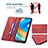 Leather Case Stands Flip Cover Holder B15F for Xiaomi Redmi Note 9S