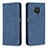 Leather Case Stands Flip Cover Holder B15F for Xiaomi Redmi Note 9S Blue