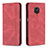 Leather Case Stands Flip Cover Holder B15F for Xiaomi Redmi Note 9S Red