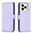 Leather Case Stands Flip Cover Holder B16F for Realme C51 Clove Purple