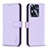 Leather Case Stands Flip Cover Holder B16F for Realme C55 Clove Purple